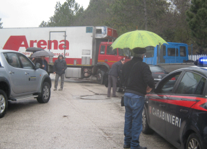 Tensione alla Gam, statale 17 occupata