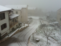 Primi fiocchi di neve a Campobasso