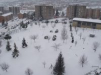 Parco San Giovanni sommerso dalla neve