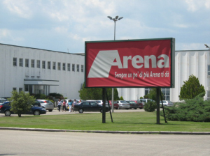 Arena: in vendita i marchi