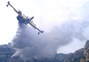 Incendio all’altezza del bivio di Larino