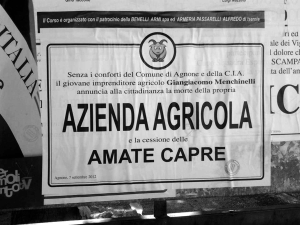 Manifesto funebre per la morte dell’azienda agricola