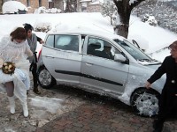 La neve non ferma il giorno più bello di Fabiola e Denis