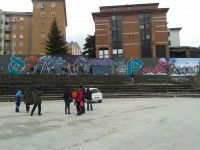 Campobasso, la curva del vecchio stadio ‘rivive’ nel segno di Stefano Roccia