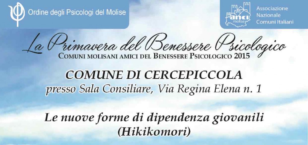 Nuove forme di dipendenza giovanili, domani il convegno a Cercepiccola