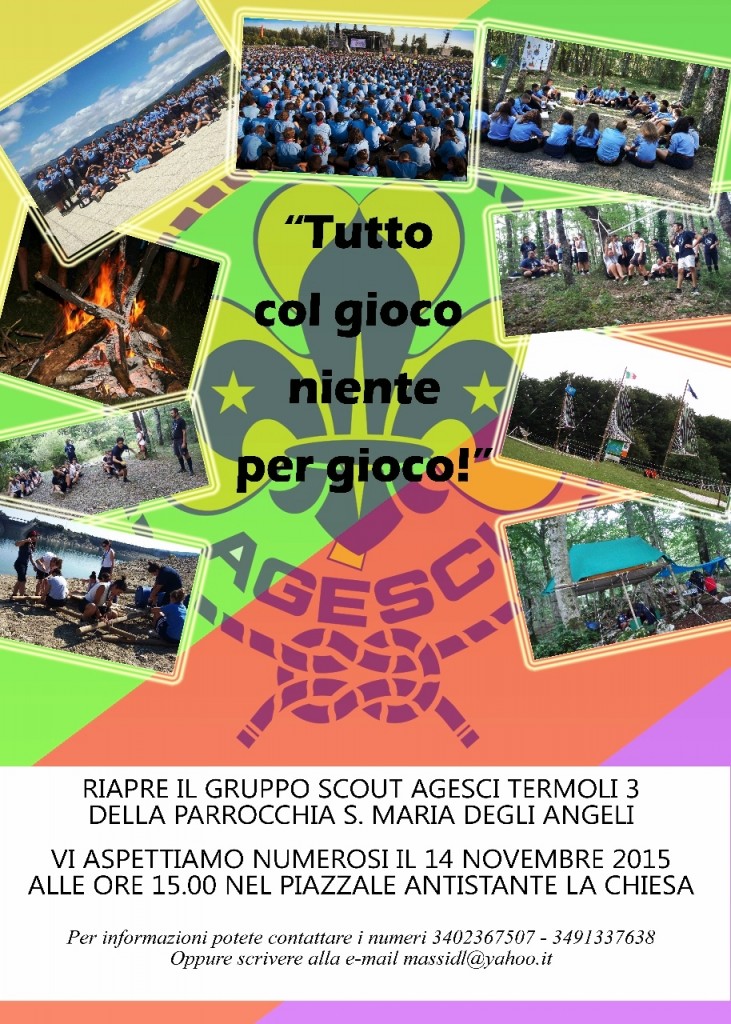 Termoli, domani riparte l’anno del gruppo scout Termoli 3