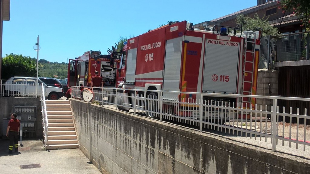 Campobasso, incendio in via Carducci