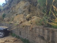 Termoli, piccola frana sul Lungomare Nord