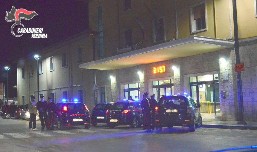 Blitz alla stazione di Isernia, 30enne scoperto con l’hashish