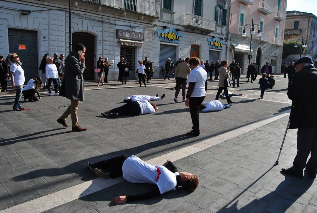 No alla violenza sulle donne, flash mob a Termoli