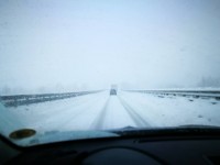 Neve, traffico in tilt sulla statale 87 verso Campobasso