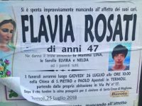 «Ciao Flavia, resterai sempre nei nostri cuori», un pensiero al cielo