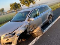 Pneumatico del Tir finisce contro un’Audi Q7, tragedia sfiorata sull’A1