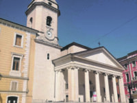 Campobasso, chiesa Cattedrale: rimossa l’impalcatura dal campanile. Segnale di speranza