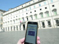 La facciata di Palazzo Chigi durante il Consiglio dei Ministri sull'estensione dell'obbligo del Green Pass per lavoratori in ambito pulizia e mense di scuola, RSA e ospedali
Roma, 09 settembre 2021.
ANSA/FABIO CIMAGLIA