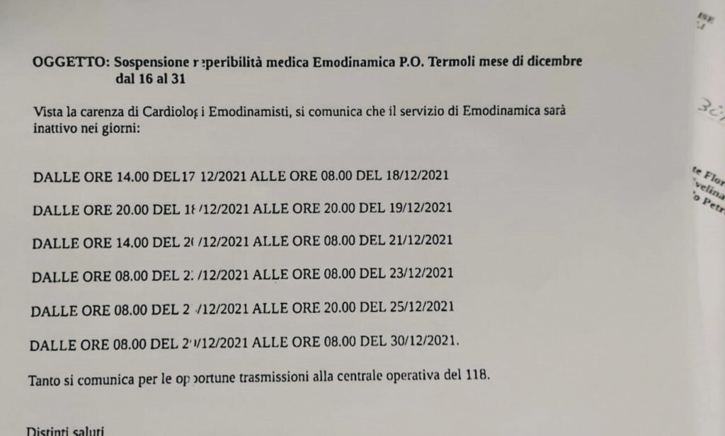 Emodinamica, ennesima richiesta cautelare al Tar