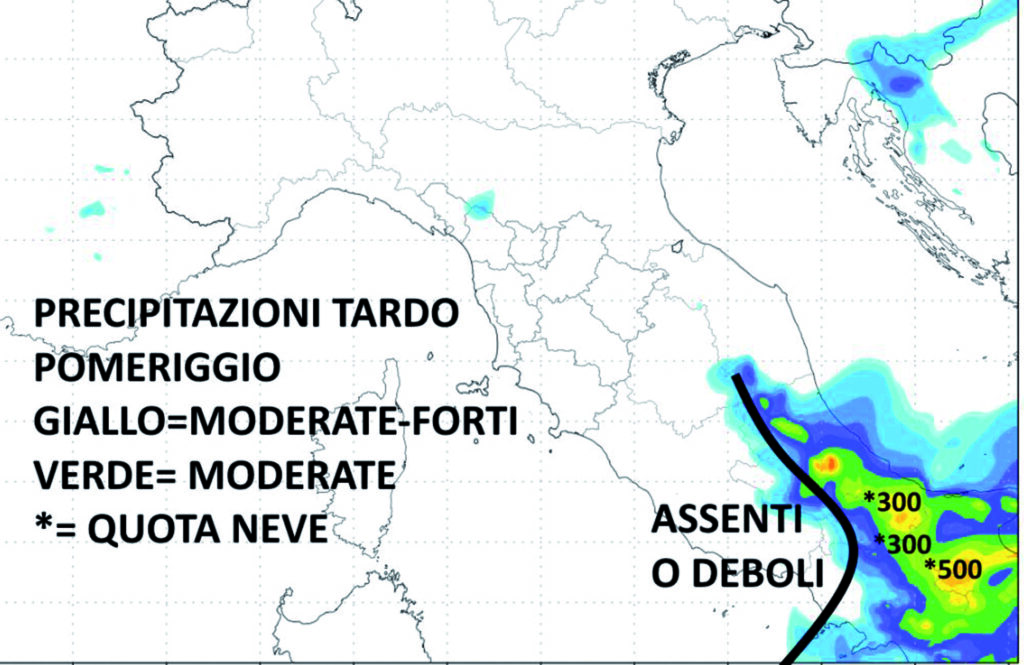 L’inverno non molla, oggi nevicate a quote basse