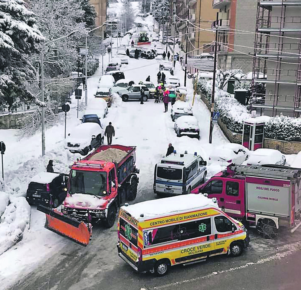 Piano neve flop, mattinata da incubo per i campobassani