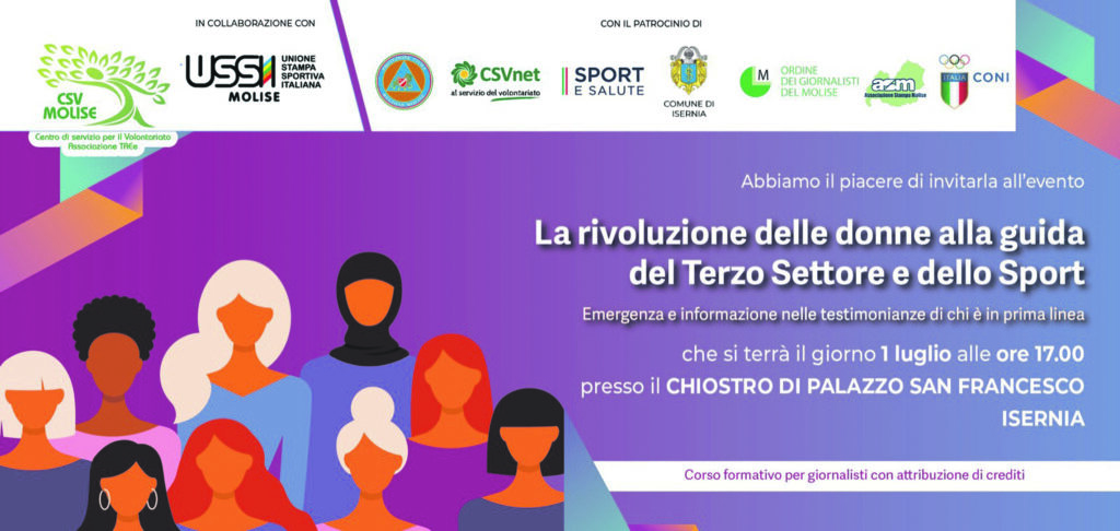 Donne, terzo settore e sport: il Csv Molise accende un faro su competenza e abnegazione