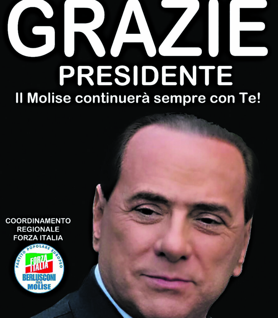 «Grazie Presidente», Forza Italia Molise tappezza la regione di manifesti per il Cav