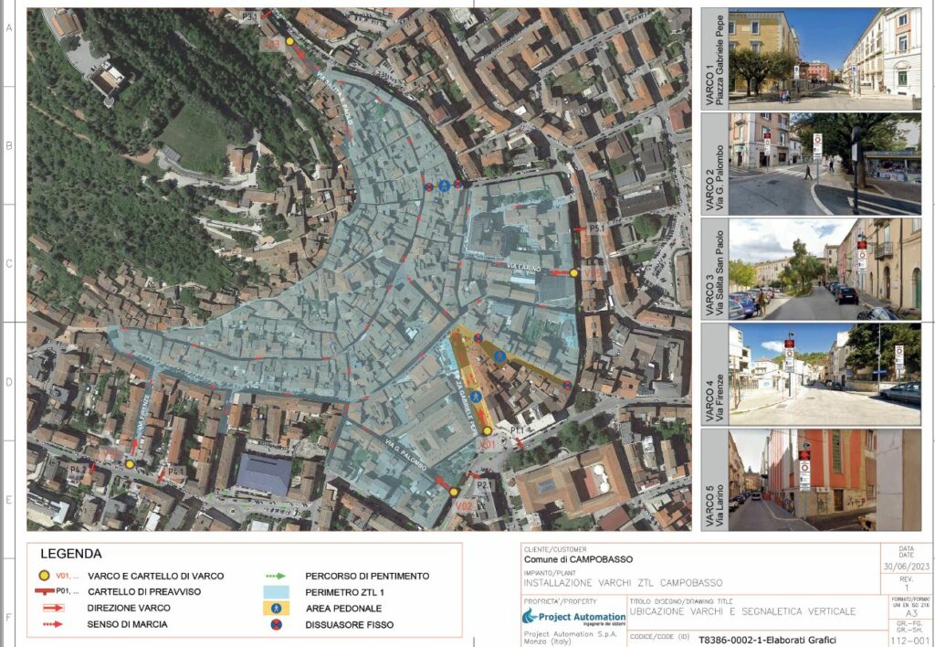 Campobasso. La Ztl prende forma, ingressi a fasce orarie nel centro storico