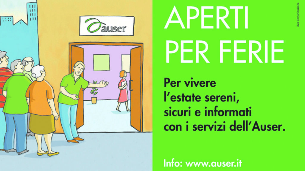 Dalla guida contro il caldo al trasporto sociale, anche quest’anno l’Auser è “aperto per ferie”