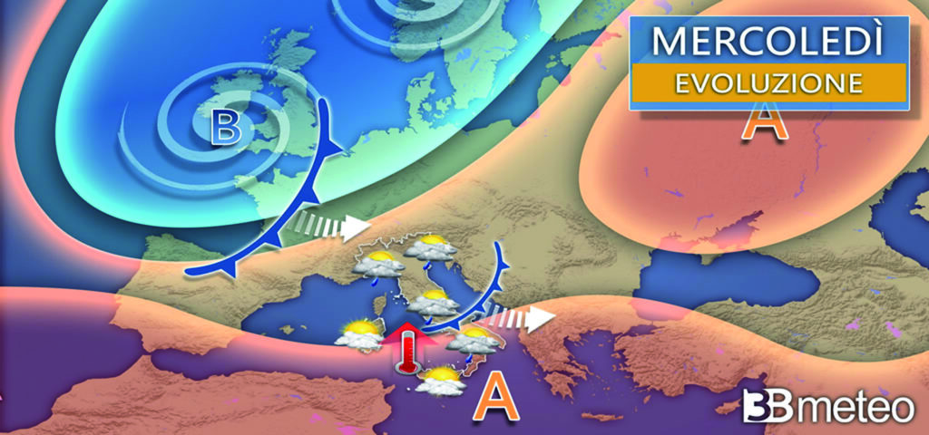 Settimana movimentata tra piogge, temporali e caldo fuori stagione