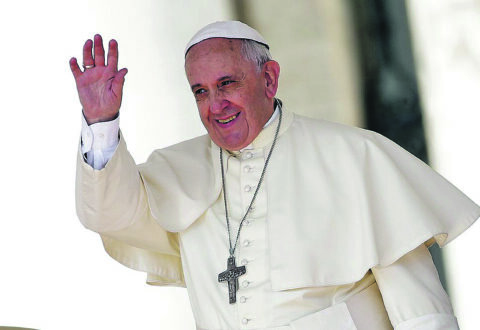 Pope Francis, Saint Peter's Square, Vatican City - 27 August 2014

More:

 View public domain image source here