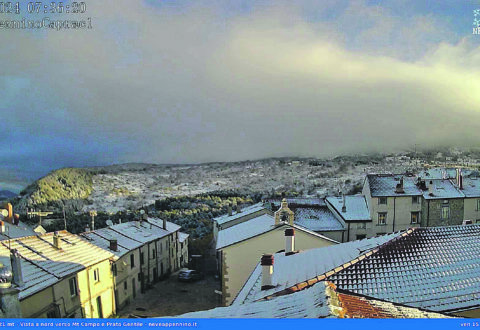 Temperature a picco, prima neve in Alto Molise