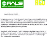 Dopo la clamorosa esclusione dal voto per le Rsu commissariata la Fials: al vertice Giuseppe Pistilli