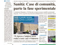 La prima pagina dell’edizione in edicola oggi