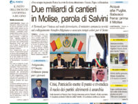 La prima pagina dell’edizione in edicola oggi