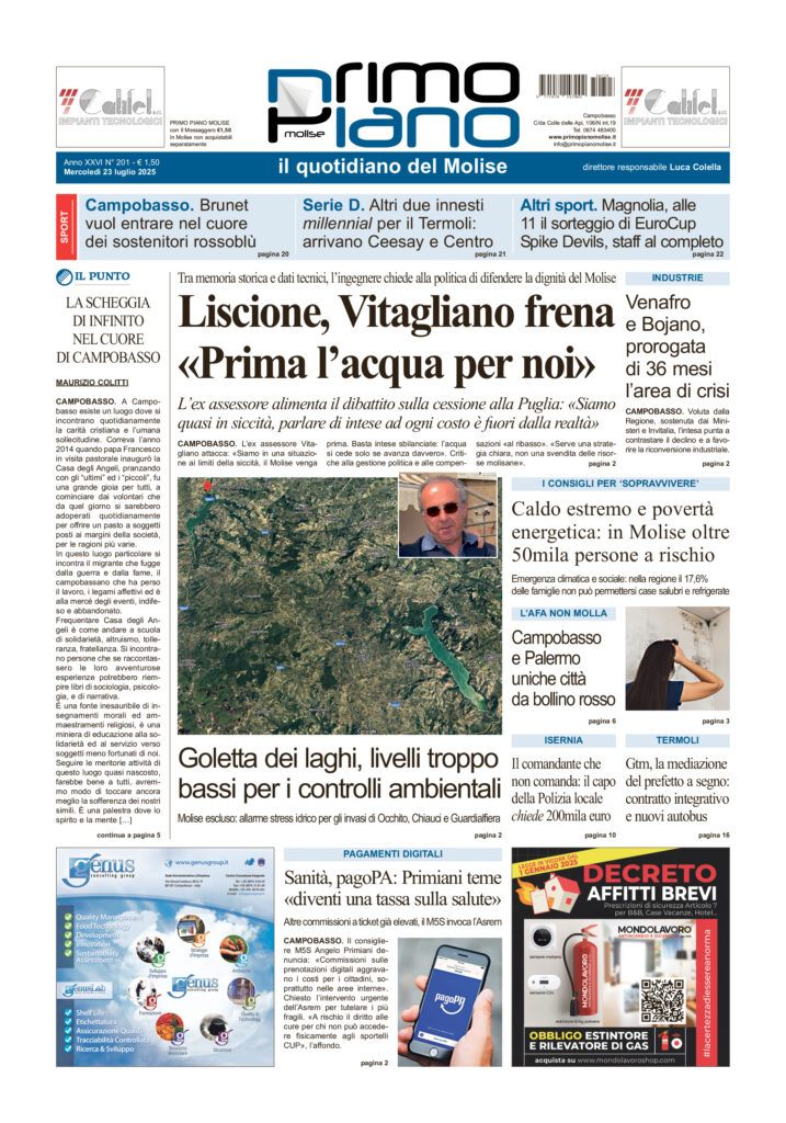 L’edizione completa di Primo Piano Molise del 23 luglio