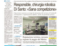 La prima pagina dell’edizione in edicola oggi