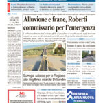 La prima pagina dell’edizione in edicola oggi