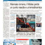 La prima pagina dell’edizione in edicola oggi