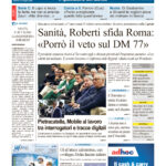 La prima pagina dell’edizione in edicola oggi