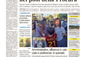 La prima pagina dell’edizione in edicola oggi