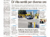 La prima pagina dell’edizione in edicola oggi