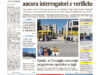 La prima pagina dell’edizione in edicola oggi