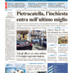 La prima pagina dell’edizione in edicola oggi