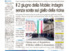 La prima pagina dell’edizione in edicola oggi