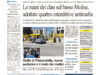 La prima pagina dell’edizione in edicola oggi