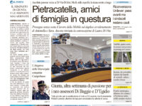 La prima pagina dell’edizione in edicola oggi