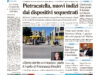 La prima pagina dell’edizione in edicola oggi