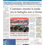 La prima pagina dell’edizione in edicola oggi