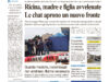 La prima pagina dell’edizione in edicola oggi