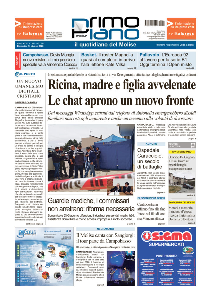 L’edizione completa di Primo Piano Molise del 14 giugno