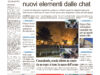 La prima pagina dell’edizione in edicola oggi