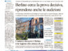 La prima pagina dell’edizione in edicola oggi